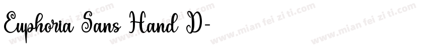 Euphoria Sans Hand D字体转换